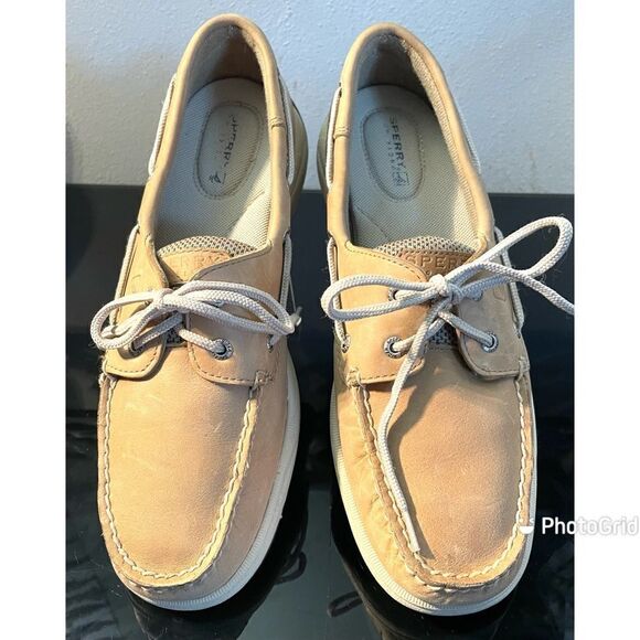 Sperry Top Sider Intrepid 9774829 Tan Nubuck Leather Boat Shoes Women’s 9.5 M - Picture 1 of 11